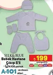 SİLK&BLUE BEBEK HASTANE ÇIKIŞI 5'Lİ
